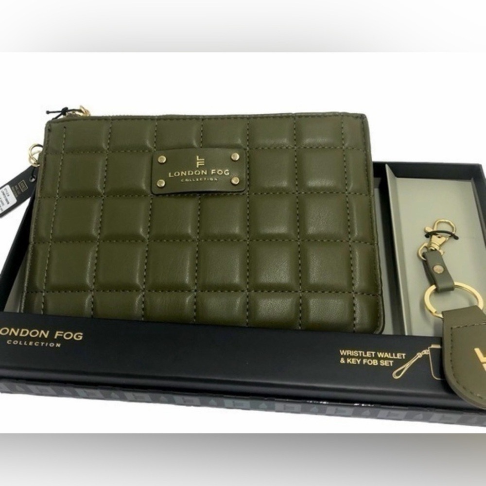 London Fog Olive Quilted Women's Bag